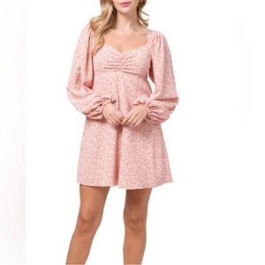 Wayf Pink Floral Dress